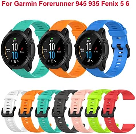 Facdem Silicone Watch Band tiras para Garmin Fenix ​​5 5 Plus 6 6Pro 22mm Purmanete de pulseira 935 945 S60 S62 Smartwatch