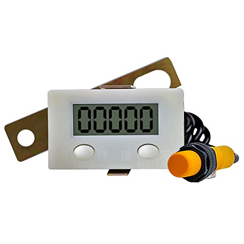 Contador digital para machine de tricô, contador de dígitos de 0-99999 com interruptor de indução magnética, contador eletrônico,