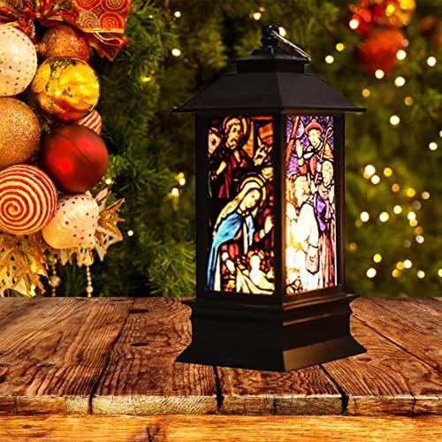 Messiyo natal vento decoração de presente imitação de lâmpada de lâmpada igreja de férias decoração caseira