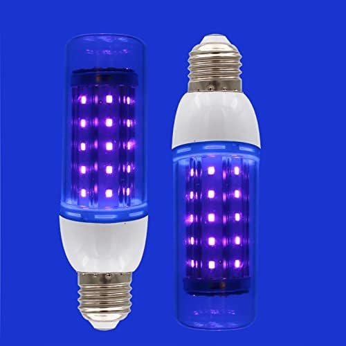 Otai LED Black Bulb 15W equivalente 100 e26 A lâmpada UV brilhante brilha no escuro, UVA Grau 385-400nm, aplicável