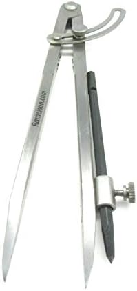 UJ Ramelson Wing Compass Paliper Divider com suporte de latão para escriba ou lápis, ferramenta de marcação de metal