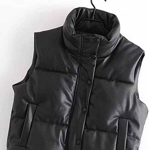 2022 Produto de outono Lazer feminino Faux Leather Cotton Cascens Womens Winter Coats