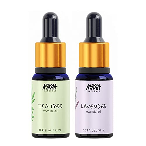 Nykaa Naturals Tea Tree + Lavanda Essential Oil for Skin and Hair - 10ml