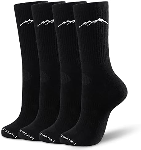 4 pares meias orgânicas de lã merino para mulheres wicking meias de corrida de corrida todos os dias