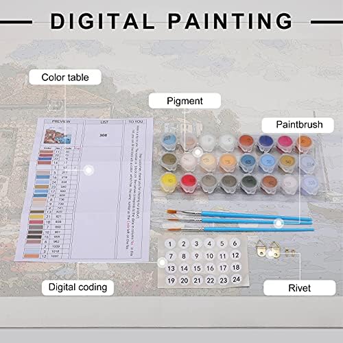 Zebra Pattern Pattern Diy Paint by Numbers Kits de pintura acrílica Fotos de artes de parede para decoração de escritório da sala