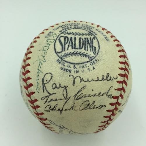 A bela equipe de Cincinnati Reds de 1944 assinou o Baseball da Liga Nacional com a JSA COA - Bolalls autografados