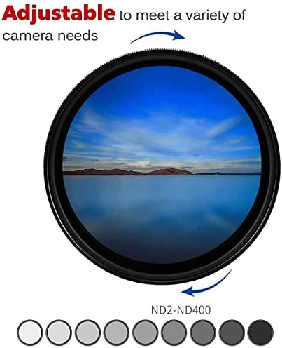 Câmera ND2-400 Filtro de densidade neutra de 58 mm Variável Filtro ND ND2-ND400 para Nikon AF-S Nikkor 35mm f/1.8g lente Ed