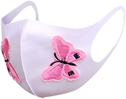 Atrise adulta Butterfly Mulher Face Cover, Peach Heart Diamond Fashion Ice Cotton Fand