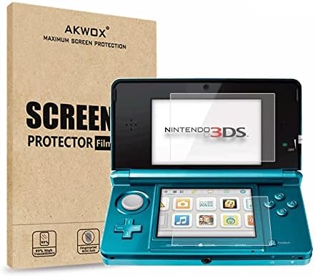 Akwox HD Clear Crystal Top LCD Screen Protector + Buttom LCD Screen Protetive Filter para Nintendo 3DS
