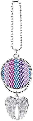 Padrão de hélice dupla de DNA Ornamento pendurado para carros pingente decorativo de jóias com impressão de padrão de design