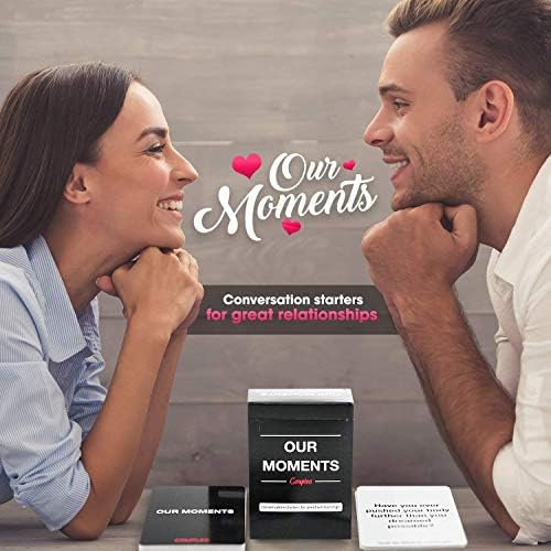 Nossos momentos Casais: 100 iniciantes para ótimos relacionamentos - jogo divertido de cartões de conversa para casais