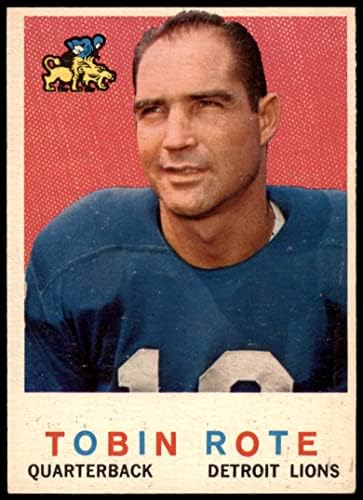 1959 Topps 170 Tobin Rote Detroit Lions Ex -Lions Rice