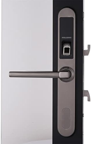 Wyfdp trava de porta deslizante eletrônica à prova d'água, sem chave biométrica de impressão digital trava da porta do gancho