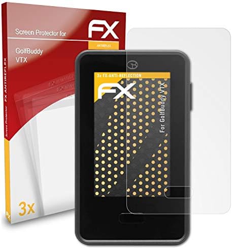 Protetor de tela AtFolix compatível com filme de proteção de tela VTX Golfbuddy, filme de protetor FX anti-reflexivo