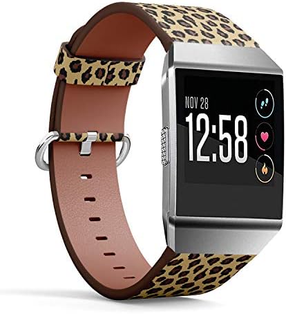 Compatível com Fitbit Ionic - Selta de pulseira de relógio de couro Pulfeta de pulseira com fecho de aço inoxidável