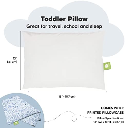 Keababies Criano de travesseiro com travesseiro e travesseiro de criança para travesseiro 13x18 - 13x18 Algodão orgânico macio