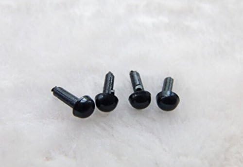 100pcs Solid Black Plastic Safety Nares & Eyes for Sewing for Bear Doll & Toy Animal of DIY
