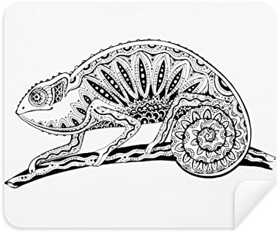 Lasco de lagarto de cauda longa Retrato de criação de pano de limpeza de pano de limpeza 2pcs Suede tecido de camurça