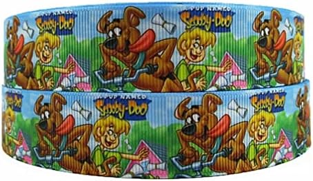 Scooby e Shaggy 1 Wide Repeat Ribbon vendido em jardas - vendedor dos EUA
