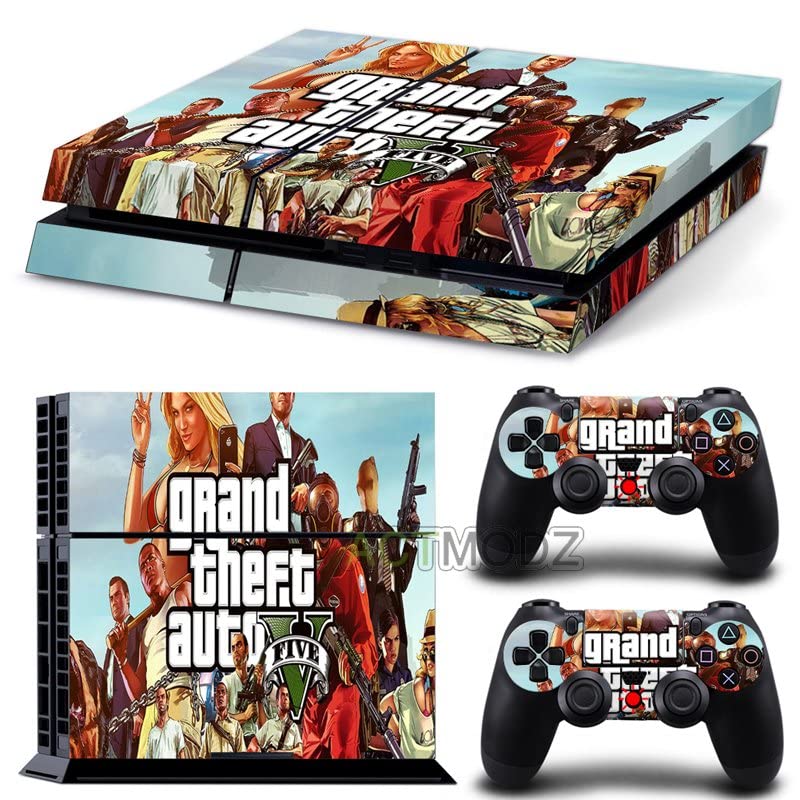 Para PS5 Digital - Game Grand GTA Roubo e Auto PS4 ou PS5 Skin Skin Stick para PlayStation 4 ou 5 Console e Controladores