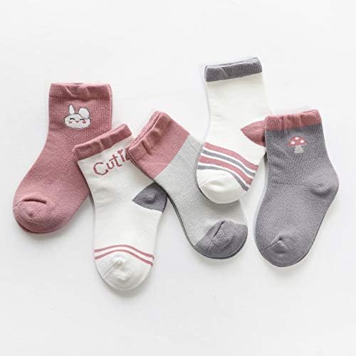 EIMMABEY Toddler Socks Boys and Girls 10 Pack Cotton Baby Socks