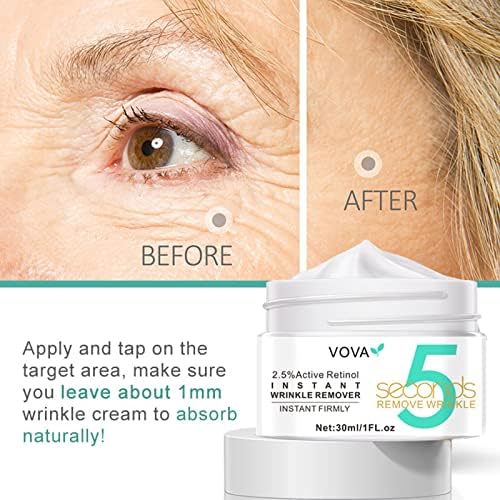 Terbklf Removedor de rugas de aperto Face Skin Skin Care pessoal Cuidado 5 segundos Anti envelhecimento Anti Wrinkle Cream Firming