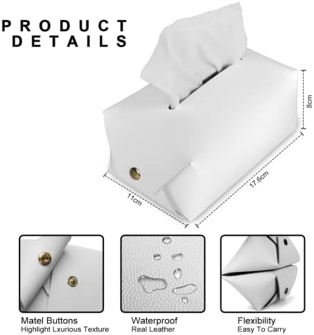 Caixa de lenço dobrável da caixa de papel Gongbawa Caixa de tecido de frango retangular Caixa de caixa da caixa com