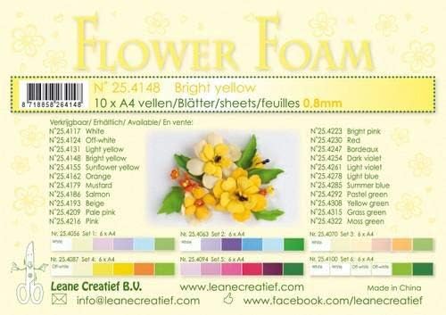 Leane Creatrief Flower Foam Yellow Bright