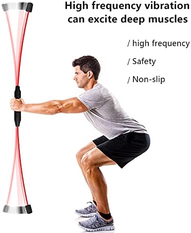 Shake peso, agite o peso para homens, equipado com equipamentos de exercícios elásticos, feitos de fibra de borracha
