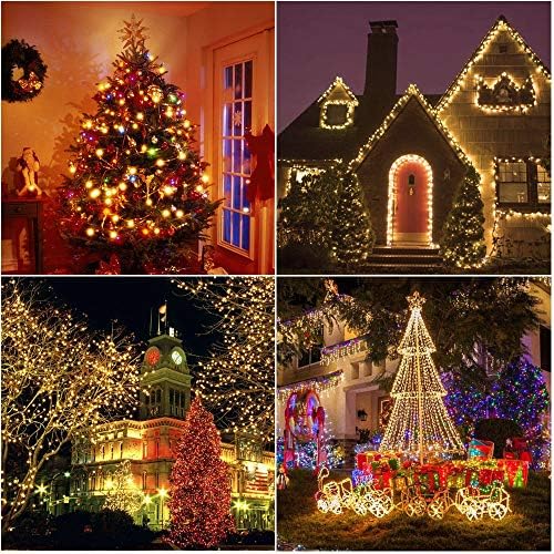 Alitove LED Christmas String Light Star Fairy Lights 12ft 35 LEDS quente White Wateras Impermeadable Ul listado Luz de corda para