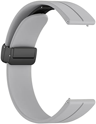 Aisports Compatível para Samsung Galaxy Watch Silicone 5 Band Silicone, Banda de substituição de bracelete de fivela magnética