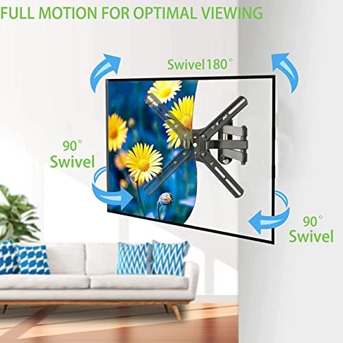 Montagem de parede de TV WKLSRHBD, suporte para a maioria das TVs de 14 a 27 polegadas de LED, LCD e TVs de plasma, Max Vesa