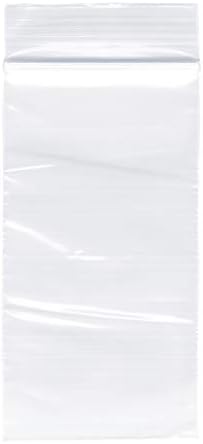 Plymor Zipper Reclosable Sacos de plástico, 2 mil, 2 x 4