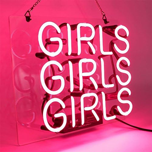 Meninas meninas garotas sinais de néon rosa sinal de néon sinal de néon sinal lumin up