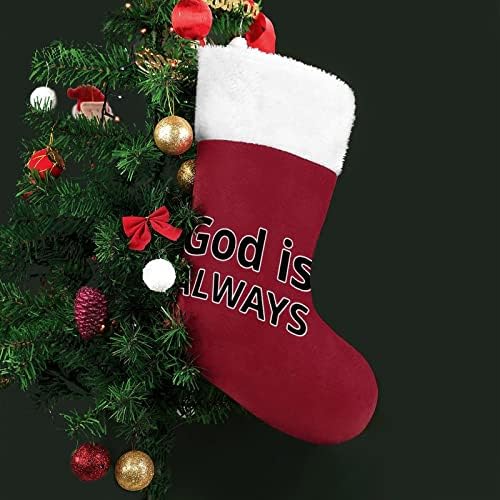 Deus é sempre fé fé estocando meias de natal cocôs house família decoração de natal
