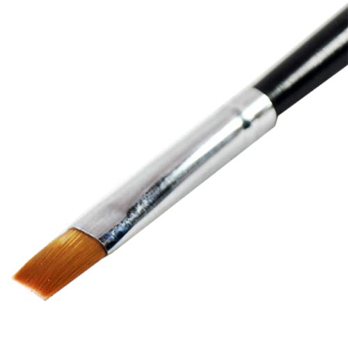Acamifashion 5 pcs/conjunto de unhas acrílico uv gel salão de salão de caneta de pincel plano kit de pintura de pontapé ferramenta