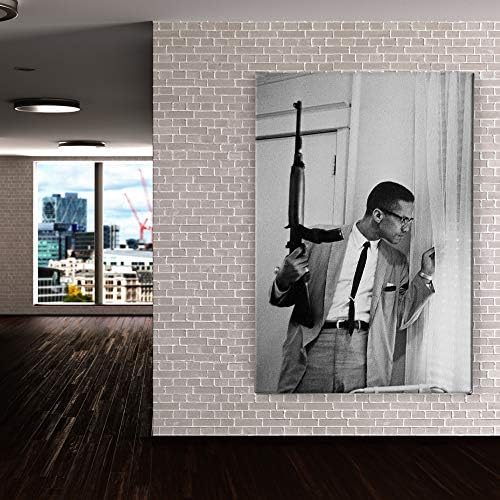 Malcolm x Gun Canvas Art Wall Art Decor