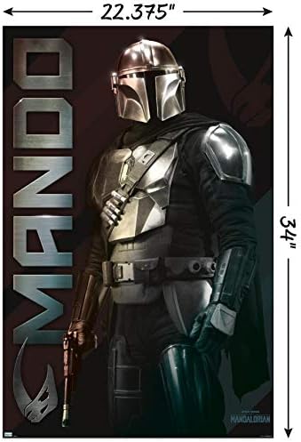 Trends International Star Wars: The Mandalorian - Nome Wall Poster, 22.375 x 34, versão sem moldura