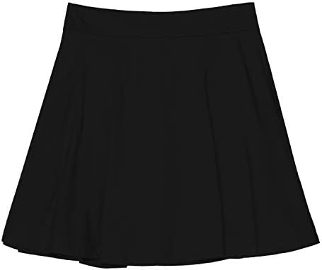 Kidpik Fun & Flairy Skirt & Active Short Hybrid - Escolha entre malha de faixas, babados duplos, gravata dianteira ou balanço básico