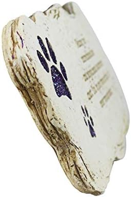 Somiss Shinning Paw Printa Dog Memorial Stones personalizados para cães Pedras de cães Gravadores gravados com nome e datas para as