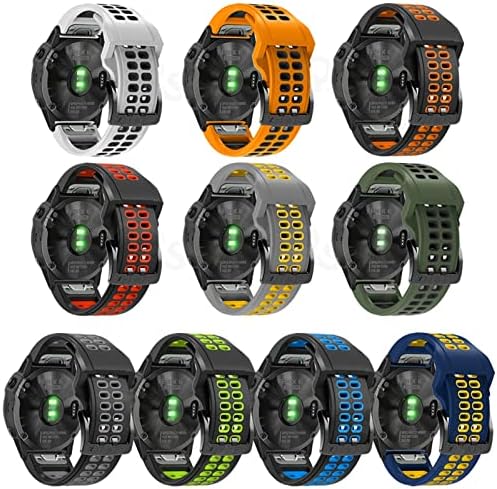 Bkuane Smart Watch Band tiras para Garmin Fenix ​​7x, Fenix ​​6x, 3HR, Fenix ​​5x, Descent Mk2, Enduro, Bracelete Delta Tactix