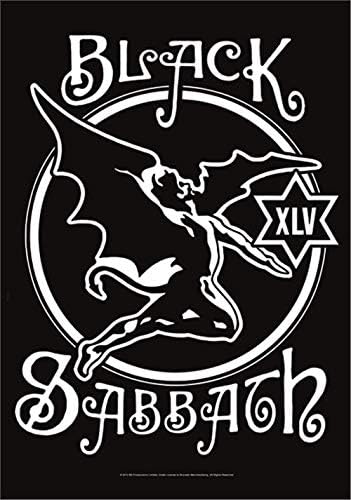 Signs-Unique Black Sabbath 45th Anniversary Large Fabric Poster / Flag 1100mm x 750mm