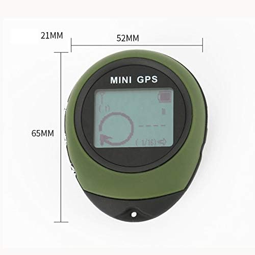 BHVXW Mini GPS Receiver Navegação ao ar livre Localização de localização Finder USB recarregável com bússola para caminhada
