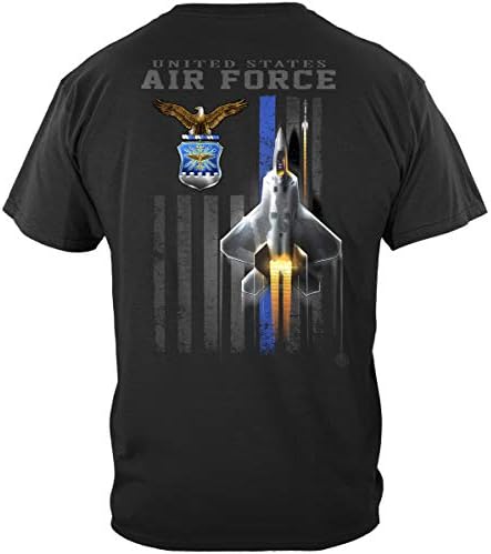 Camisetas Erazor Bits para Força Aérea, camisas patrióticas americanas da USAF, algodão