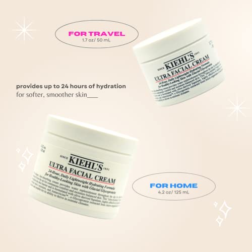 Conjunto de 2 peças de Kiehl: Ultra Facial Cream hidratando tamanho completo 4,2 oz e Ultra Facial Cream Hidrating Travel Tamanho