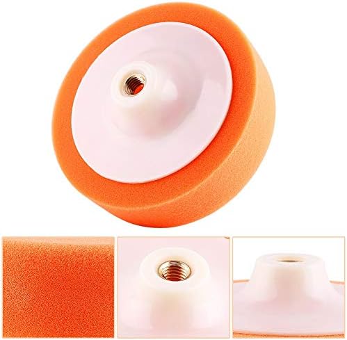 KIMISS 6 Polimento de esponja Buffing Borning Pad roda para poliros de polericultor laranja laranja