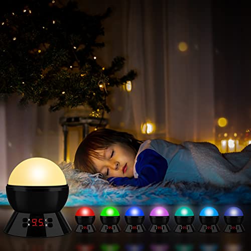 Luz noturna para crianças projetor de luz de animais para quarto projector de estrela de teto de bebê com timer girando no animal de