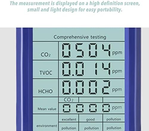 Testador de qualidade do ar, Handshold formaldeído TVOC HCHO CO2 GAS, dispositivo de detecção de poluição do ar, para externo