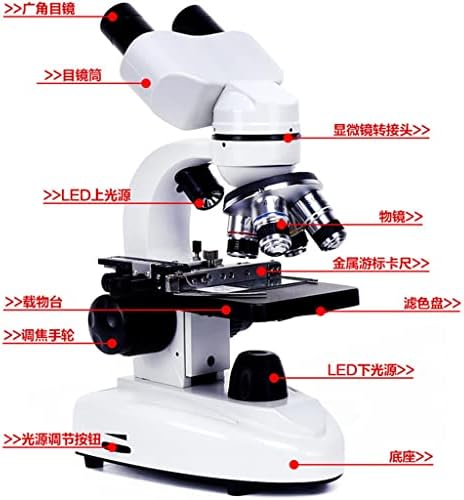 N/A Microscópio biológico binocular de proteção ocular 40x-2500x Cabeça experimental 360 ° Rotativo