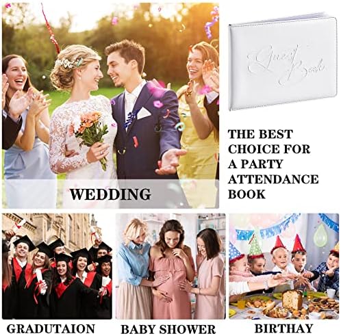Livro de convidados de casamento do painel Conjunto de livros de memória Registro de casamento Livro de visitas PU CHAETRIO